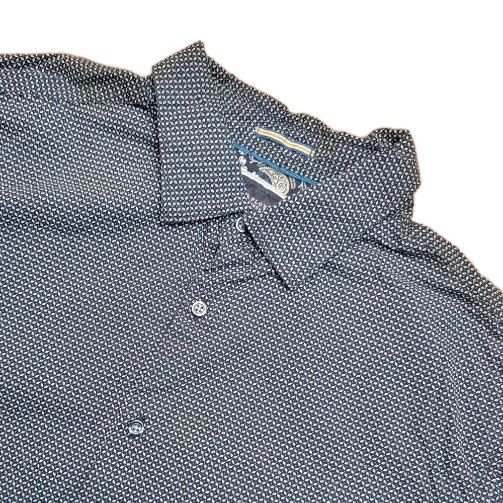 Denim & Flower Ricky Singh Shirt Mens Large Slim Fit  Button Up Long Sleeve Blue